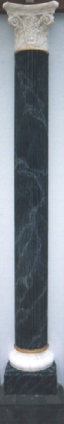 Marbleized pilaster