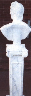 Marbleized pilaster