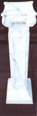 Marbleized pilaster