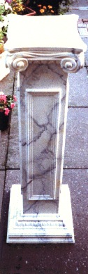 Marbleized pilaster