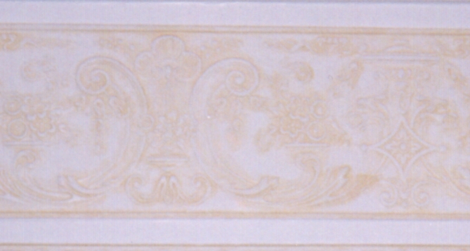 Close-up of Lincrusta Frieze